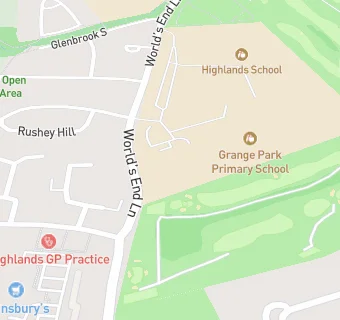 map for Grange Park Primary School