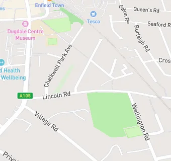 map for Enfield Cricket Club