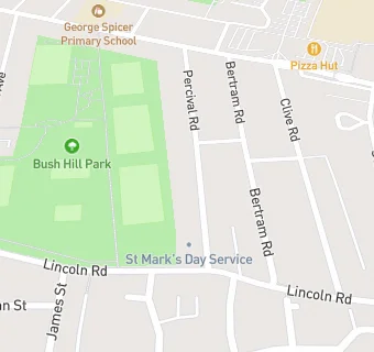 map for St Marks Day Service