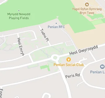 map for Penlan Rugby Football Club