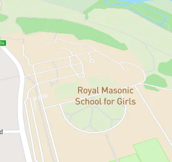 map for Royal Masonic School for Girls