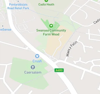 map for Cadle Primary School