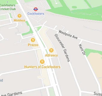 map for Cockfosters Dental Clinic