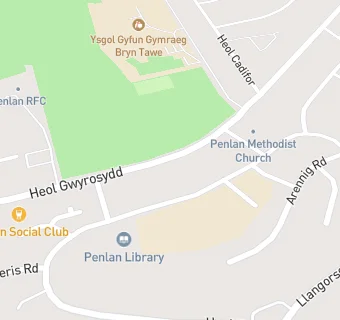 map for Penlan Social Club