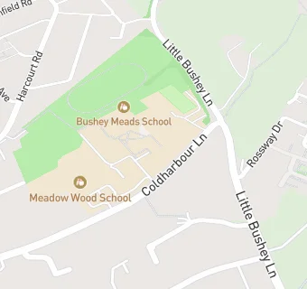 map for Bushey Meads School