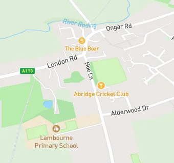 map for Abridge Cricket Club