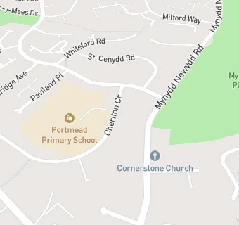 map for Portmead Primary School