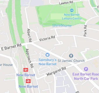 map for Barnet Dental Practice