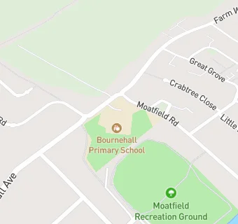 map for Bournehall Infants School