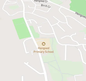 map for Hengoed Primary School