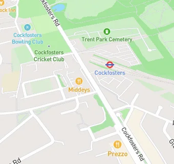 map for Fuel Bar Cockfosters