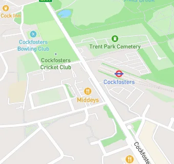 map for Chippers of Cockfosters Ltd
