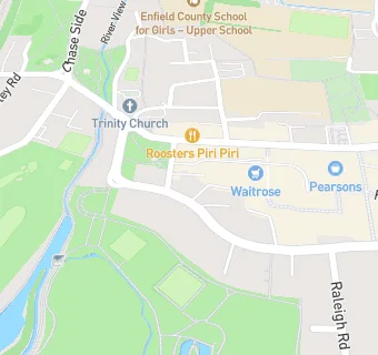 map for Enfield Baptist Church