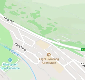 map for Ysgol Gymraeg Abercynon