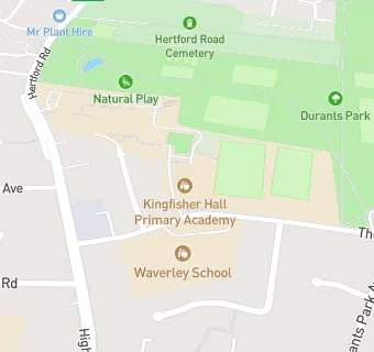 map for Kingfisher Hall Primary Academy