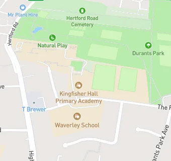 map for Kingfisher Hall Primary Academy