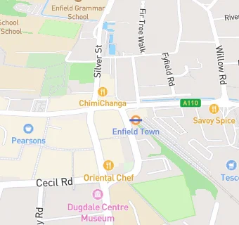 map for Enfield Barista