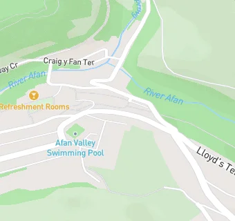 map for Cymmer Afan Community Library