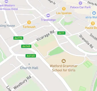 map for Watford Grammar School for Girls