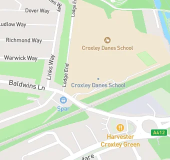 map for Croxley Danes School