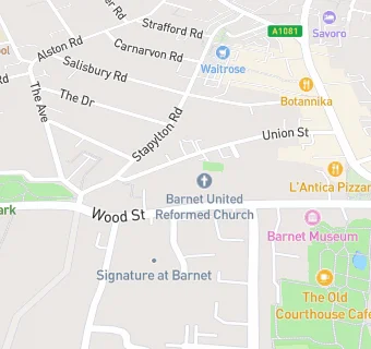 map for Wood Street Dental Surgery