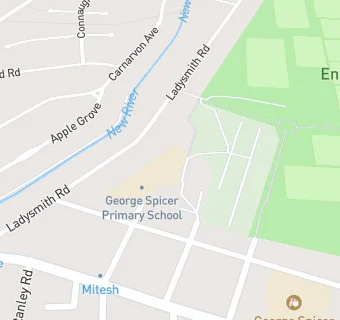 map for George Spicer School Kitchen