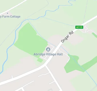 map for Abridge Village Hall