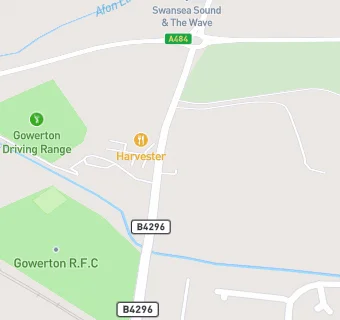 map for Harvester Restaurant