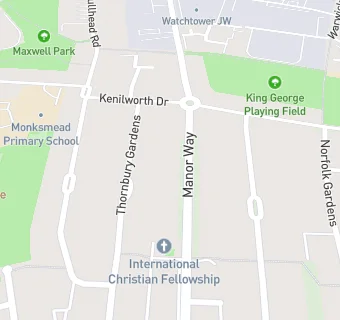 map for International Christian Fellowship