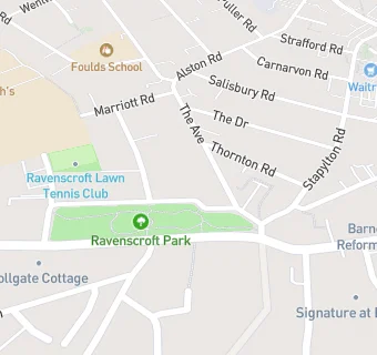 map for Abbey Ravenscroft Park Nursing Home