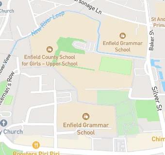 map for Enfield County School for Girls