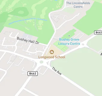 map for Longwood School