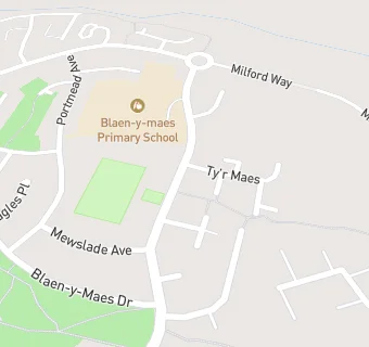 map for Blaenymaes Primary School