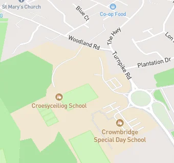 map for Croesyceiliog  School