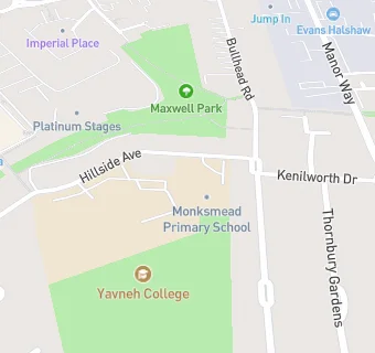 map for Monksmead School