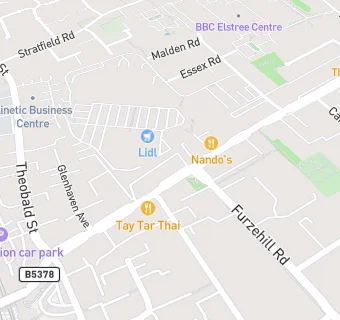 map for Borehamwood Kosher Deli