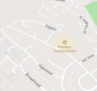 map for Penllwyn Primary School