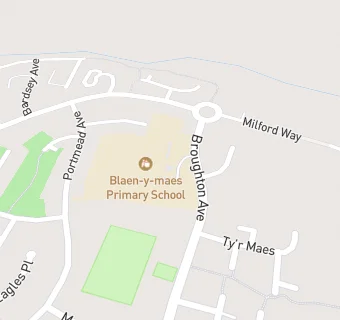 map for Blaenymaes Primary School