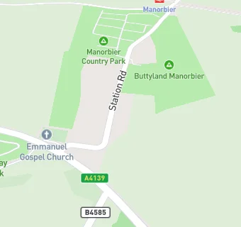 map for Manorbier V.C.P. School