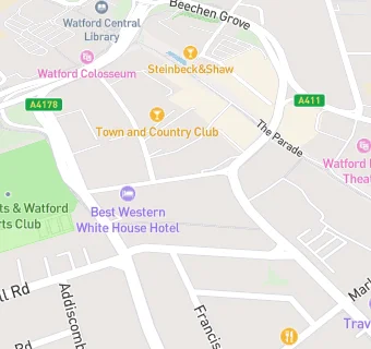 map for Watford Health Centre