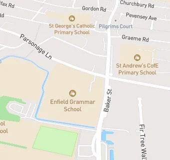 map for Enfield Grammer Lower School Kitchen