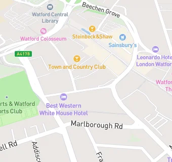 map for Watford Health Centre