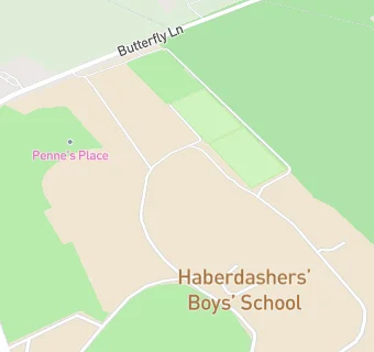 map for Haberdashers' Boys' School