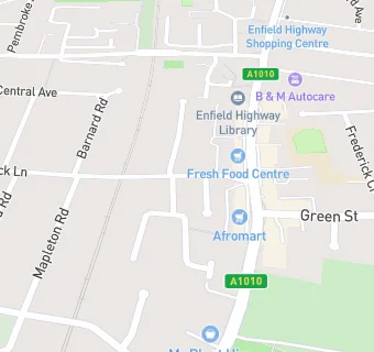 map for East Enfield Medical Practice (Brick Lane)