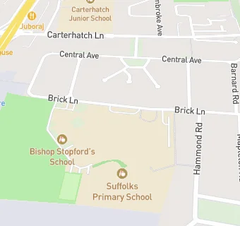 map for Bishop Stopford's School