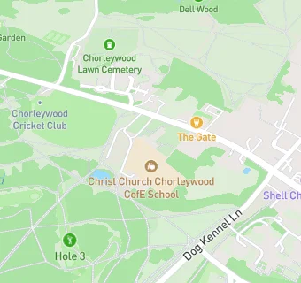 map for Christ Church Chorleywood CofE School