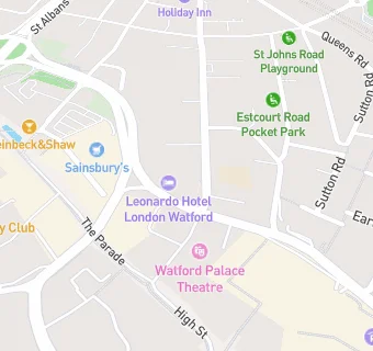 map for Leonardo Hotel London Watford