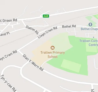 map for Trallwn Primary School