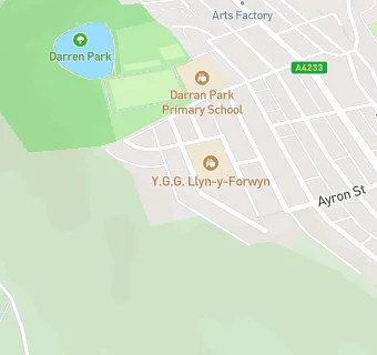 map for YGG Llyn y Forwyn