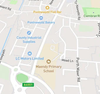 map for Maendy Primary School